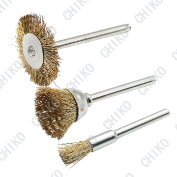 3 mm Vango mini cepillo de acero alambre de latón cepillo de acero inoxidable alambre de acero lápiz tipiche tipe de tazón Tipo de pulido