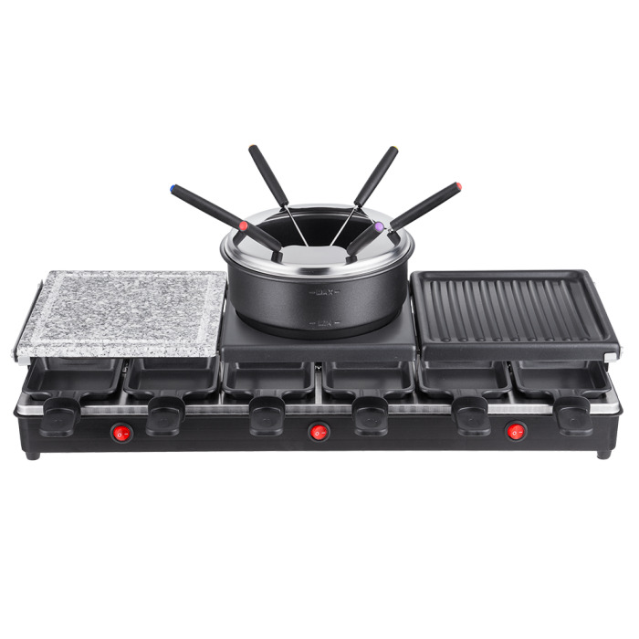 3 In 1 Electric Raclette And Fondue Set