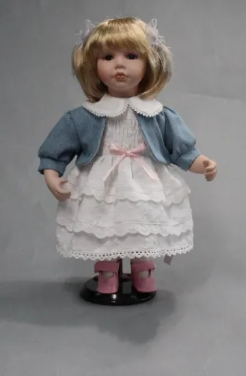 14 Inches A Coat Porcelain Doll