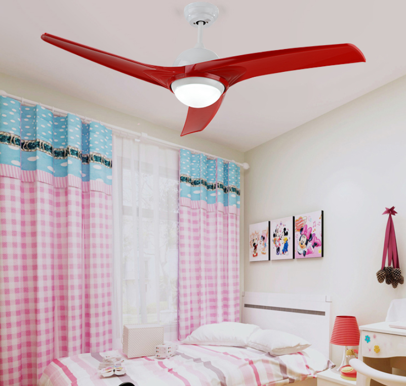 Electric ceiling fan with lighting function for bedroom