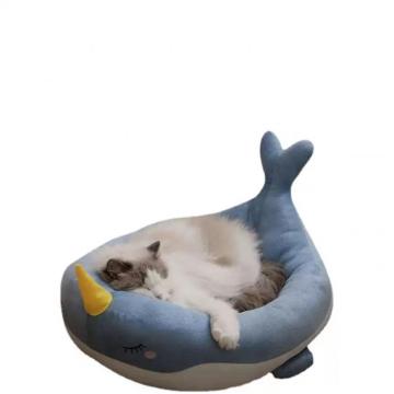 Whale Stil halbvergesseltes Plüschkatze mit Matte