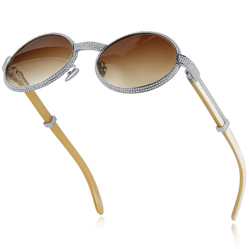 Buffalo Horn Sunglasses For Men Moissan Diamond Horn Sunglasses Supplier