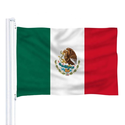 double stitched vivid color custom mexico flag