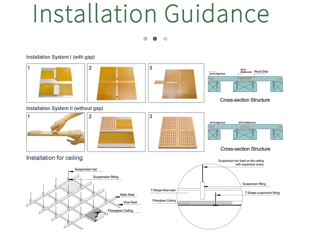 Noise Reduction MDF Board Perforated Wood Acoustic Panels Perforated Timber Acoustic Panels