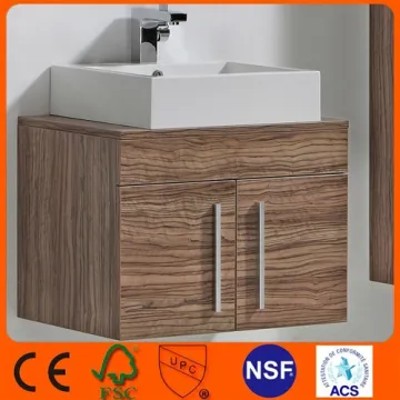 Wall Hung Wood Bathroom Sink Basin Cabinet Vanity Unit
