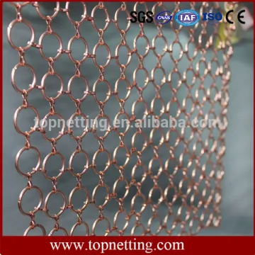 Metal Ring Curtain / Decorative Metal Chain Mail Curtain
