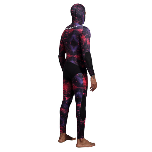 Seaskin Compressed Neoprene Flexible Hooded Spearfishing Wetsuit