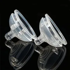 Comotomo 2 Pack Silicone Replacement Nipple, Clear, 3-6 Months