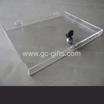 Lockable Clear Acrylic Box 