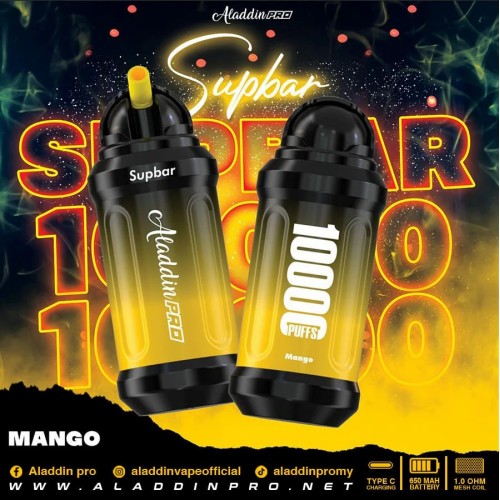 Supbar MK10k พัฟ vape แบบใช้แล้วทิ้ง