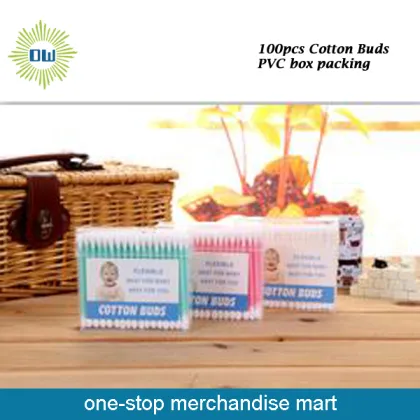 Plastic Stick Lint Free Cotton Buds