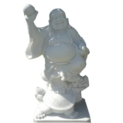 Hand carving marble buddha statues