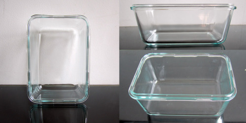 Glass Container, Rectangular Crisper, Borosilicate Glass, Glass Ware (BC-201(3.3L) /Bc-202 (2L) /Bc-203 (1L) /Bc-204 (0.45L))