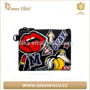 promotion Cute PU Leather Lip Coin Purse