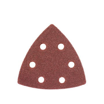Six hole triangular sandpaper