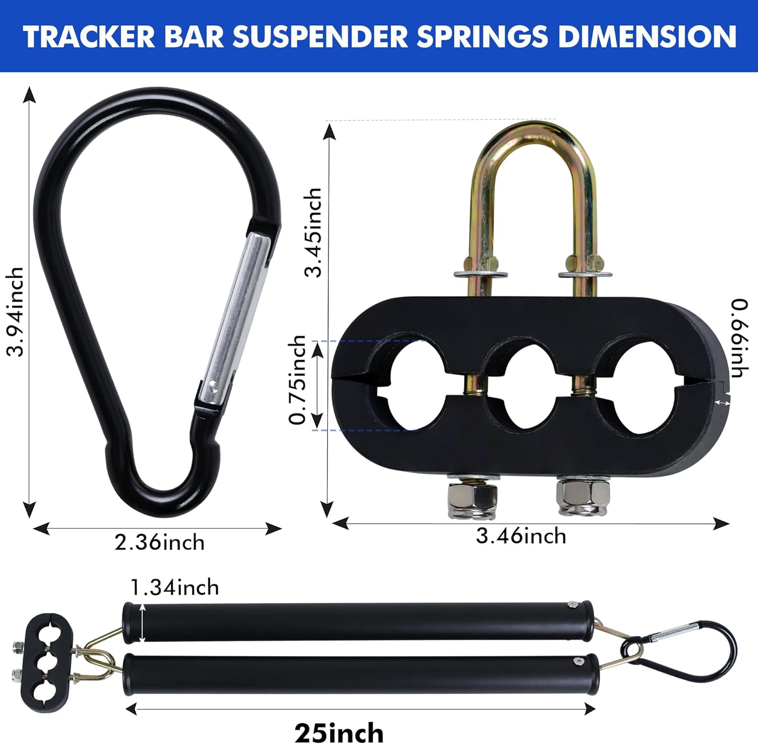 tracker bar spring kit with cable clamp5