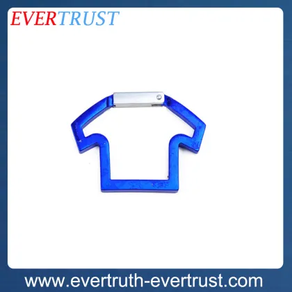 promotional custom metal primitive man shaped carabiner