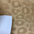 Imitation leather leopard pattern tc backing fabric