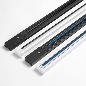 Aluminum Track Rail Guide for 2, 3, and 4 Wires with Bluetooth for Spotlights