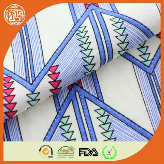 Latest fashion geometric pattern egyptian cotton fabric