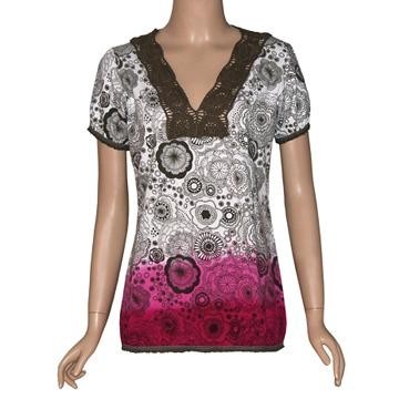 2011 Dip Dyed Printed Plus Size Blouses