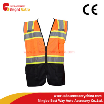 High Visibility Orange Safety Vest