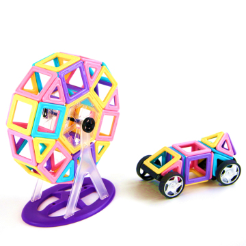 Macaron Color Magnetic Building Blocks Set - 130pcs: Kids' Hot Sale Offer