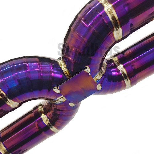 Verbrannte lila lamborghini gallardo 04-08 x-pipe auspuffsystem