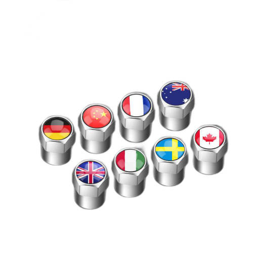 Small Mini Valve Cap European national flag Mini valve nozzle cover Supplier