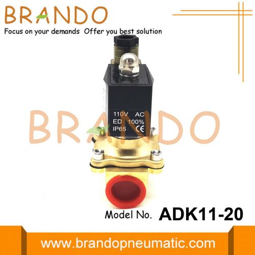 G3 / 4 &#39;&#39;ADK11-20G / A / N 파일럿 작동 황동 솔레노이드 밸브