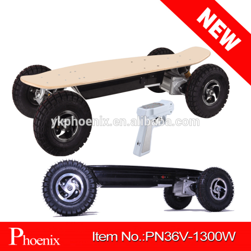 the newest design 1300w electric skateboard with lithium battery ( PN36V-1300W )