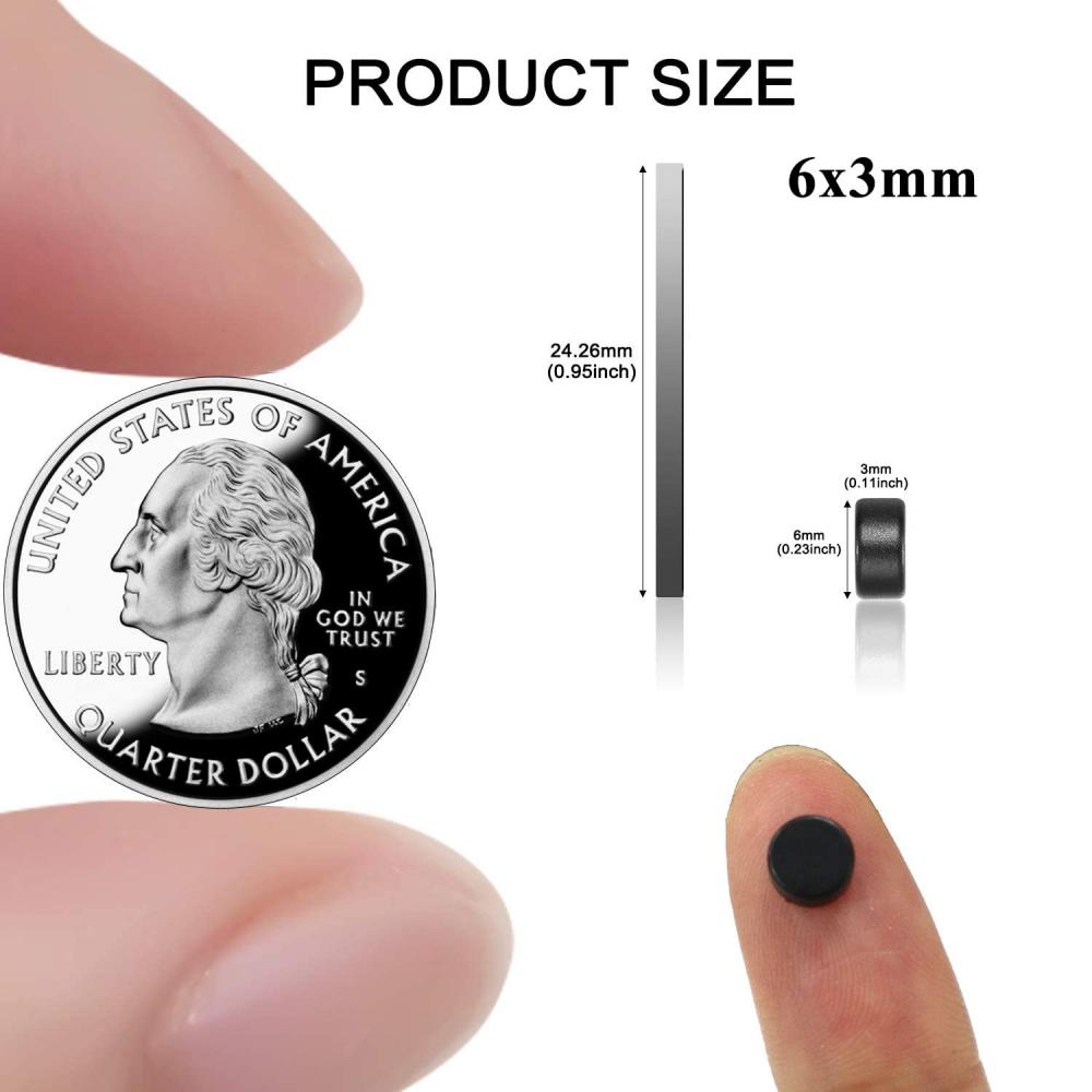 Round Black Magnets Small Neodymium Disc Magnets