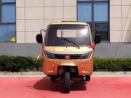 Half-shed three-wheeled motorcycle