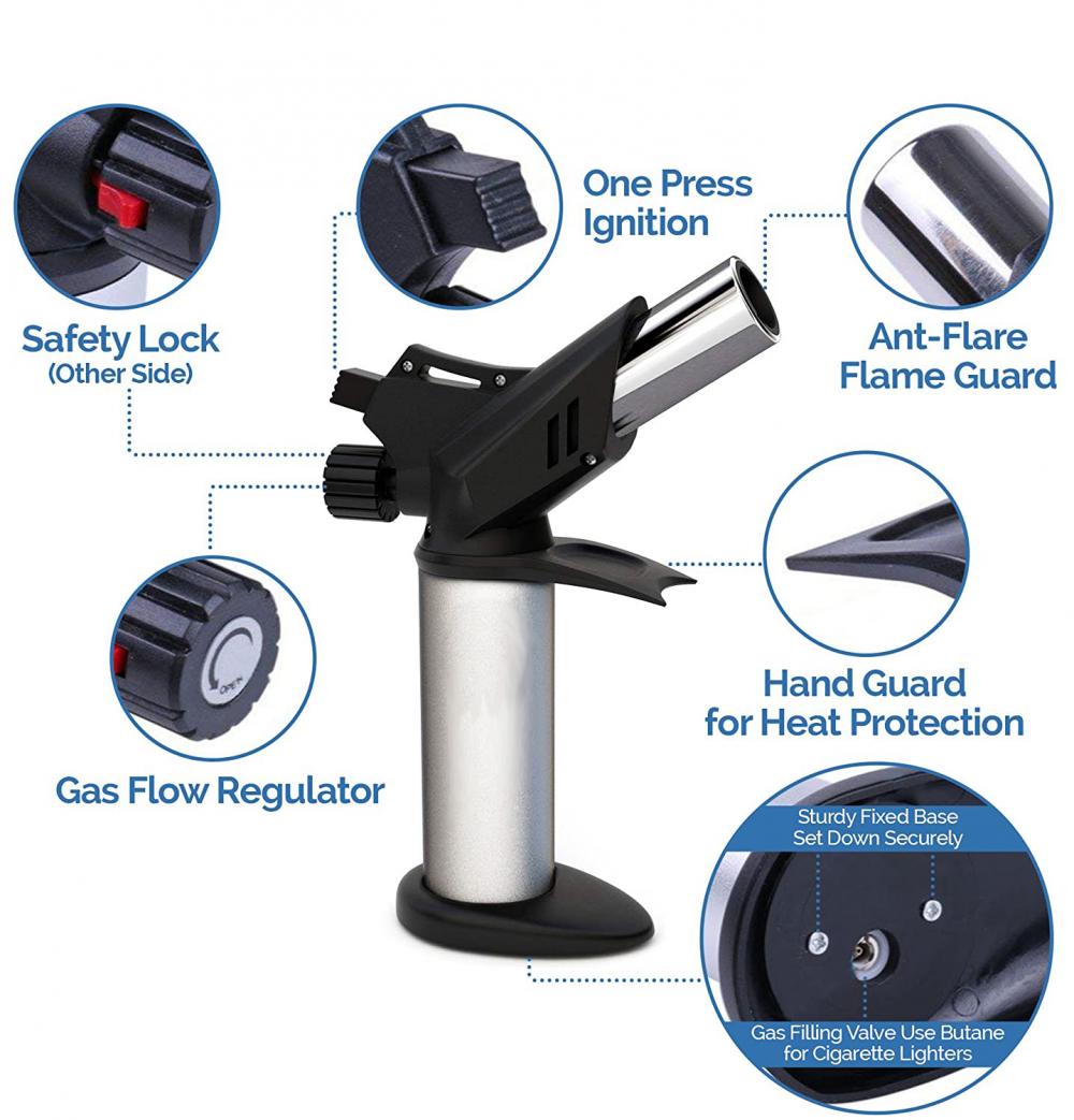 REFILLABLE KITCHEN TORCH BUTANE TORCH