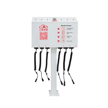 Ebike Charging Station with 6 Outlets and Cables