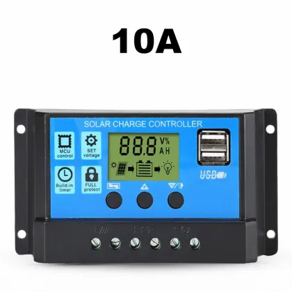 10A Smart Solar Charge Controller for 12V/24V Solar Systems