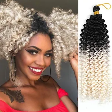 Marley Synthetic Braiding Crochet Hair  Synthetic Braiding hair Marlybob Crochet Hair Water Wave Twist  Extension