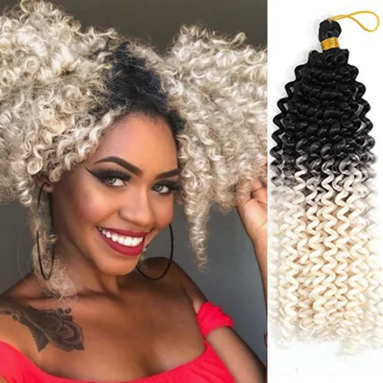 Marley Synthetic Braiding Crochet Hair  Synthetic Braiding hair Marlybob Crochet Hair Water Wave Twist  Extension