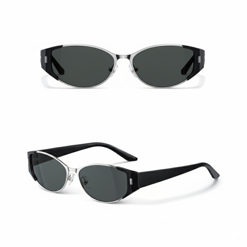 Low MOQ Custom Metal Acetate Combination Sunglasses