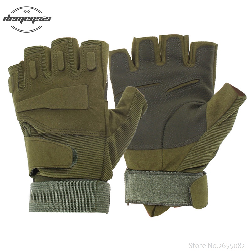 Military Gloves fingerless Gloves Army Military Airsoft Shooting Paintball Shooting Half Finger Gloves Assault Tactical gloves