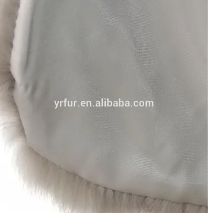 YR267 Ladies Rabbit and White Raccoon Collar Fur Vest