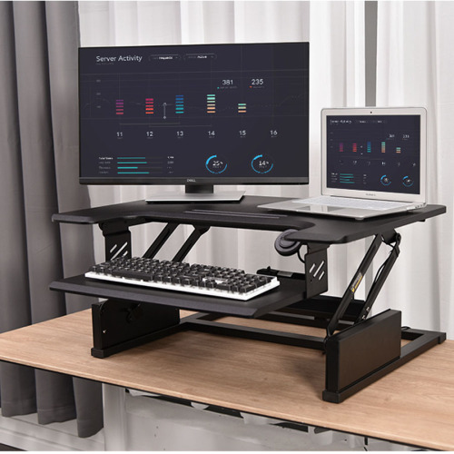 Pneumatic laptop computer support