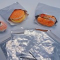 Food Hot Kraft Paper Sandwich Cajas de aluminio de aluminio