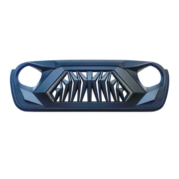 Angry series designed front grille with white DRL & amber turn signal for Jeep JL JT wrangler & gladiator
