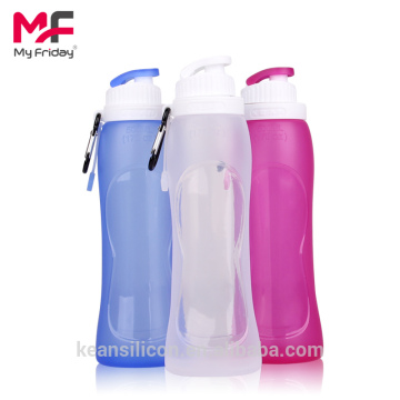 China Supplier Eco-friendly Safety Portable Collapsible Silicone Drinking Water Bottle for Kid