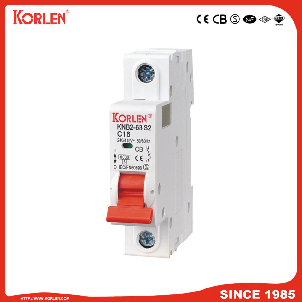 Miniature Circuit Breaker 3KA 32A CB KNB2-63 1P