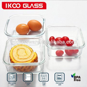 square heat resistant glassware for microwave oven