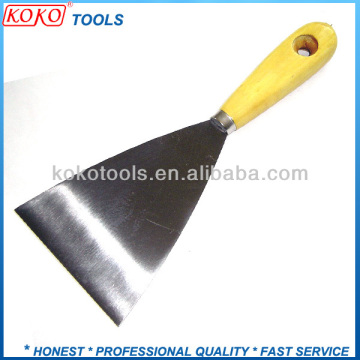 105mm length wooden handle putty knife