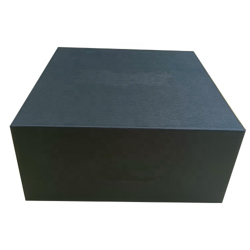 Black foldable paper packaging box for clothes tea