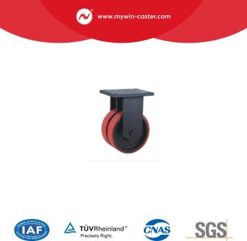 Mywin Ploypropylene Wheel and Ductile Iron Extra Heavy Duty Casters with Fixed Plate